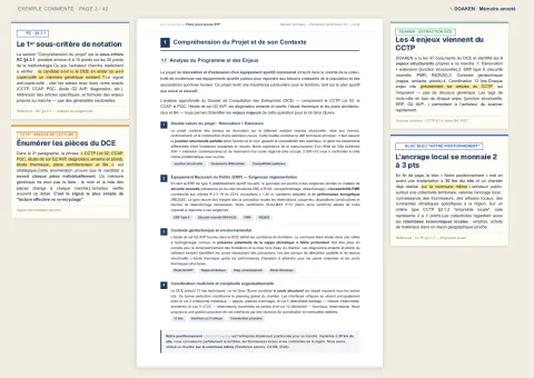 Un mémoire technique réel, annoté critère par critère